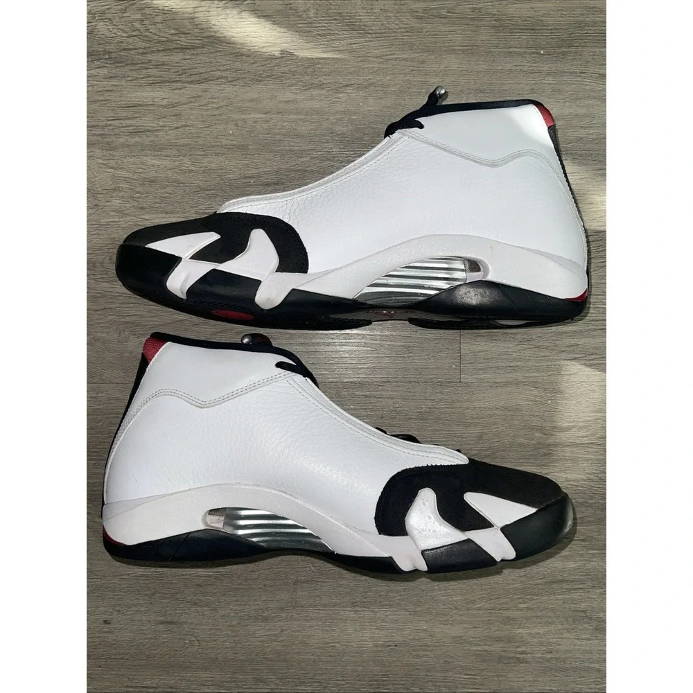 Size 12- Air Jordan 14 Retro Black Toe 487471-160